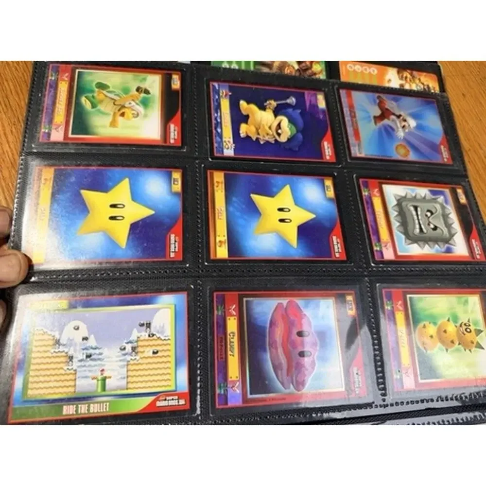Large Skylanders Super Mario Nintendo Trading Card Collection Binder 100+ Cards